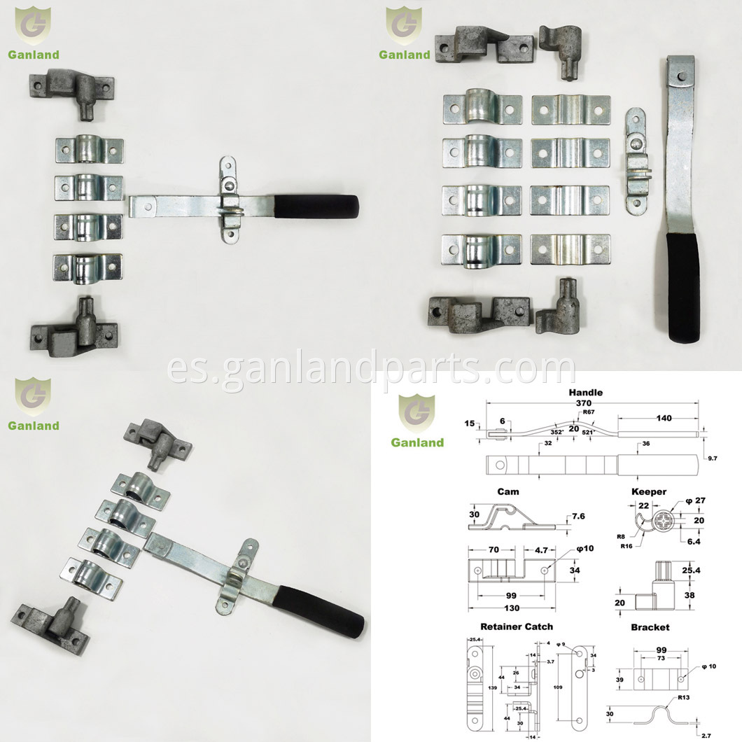 Cam Door Latch For Enclosed Trailer